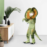 Maxbell Kids Dinosaur Costume Unisex Green Suit for Dress up Party Cosplay Toddler M