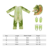 Maxbell Kids Dinosaur Costume Unisex Green Suit for Dress up Party Cosplay Toddler XL