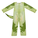 Maxbell Kids Dinosaur Costume Unisex Green Suit for Dress up Party Cosplay Toddler XL
