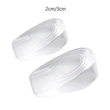 Maxbell 1 Pair Heel Lift Insert Invisible for High Heels Long Time Standing Hiking Men 2cm