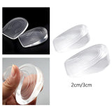 Maxbell 1 Pair Heel Lift Insert Invisible for High Heels Long Time Standing Hiking Men 2cm