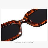 Maxbell Driving Glasses Traveling Travel Summer Rectangle Sunglasses for Women Men Leopard Black Gray