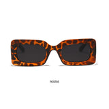 Maxbell Driving Glasses Traveling Travel Summer Rectangle Sunglasses for Women Men Leopard Black Gray