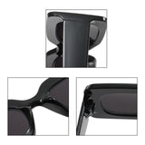 Maxbell Driving Glasses Traveling Travel Summer Rectangle Sunglasses for Women Men Leopard Black Gray