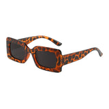 Maxbell Driving Glasses Traveling Travel Summer Rectangle Sunglasses for Women Men Leopard Black Gray