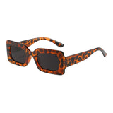 Maxbell Driving Glasses Traveling Travel Summer Rectangle Sunglasses for Women Men Leopard Black Gray