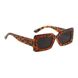 Maxbell Driving Glasses Traveling Travel Summer Rectangle Sunglasses for Women Men Leopard Black Gray