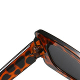 Maxbell Driving Glasses Traveling Travel Summer Rectangle Sunglasses for Women Men Leopard Black Gray