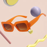 Maxbell Driving Glasses Traveling Travel Summer Rectangle Sunglasses for Women Men Orange