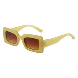 Maxbell Driving Glasses Traveling Travel Summer Rectangle Sunglasses for Women Men Yellow Brown