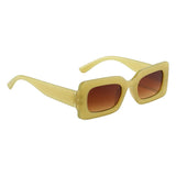 Maxbell Driving Glasses Traveling Travel Summer Rectangle Sunglasses for Women Men Yellow Brown