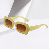 Maxbell Driving Glasses Traveling Travel Summer Rectangle Sunglasses for Women Men Yellow Brown