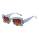Maxbell Driving Glasses Traveling Travel Summer Rectangle Sunglasses for Women Men Brown Blue