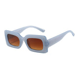 Maxbell Driving Glasses Traveling Travel Summer Rectangle Sunglasses for Women Men Brown Blue