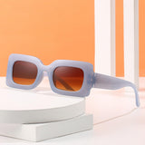Maxbell Driving Glasses Traveling Travel Summer Rectangle Sunglasses for Women Men Brown Blue