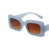 Maxbell Driving Glasses Traveling Travel Summer Rectangle Sunglasses for Women Men Brown Blue