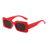 Maxbell Driving Glasses Traveling Travel Summer Rectangle Sunglasses for Women Men Red Black Gray