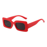 Maxbell Driving Glasses Traveling Travel Summer Rectangle Sunglasses for Women Men Red Black Gray