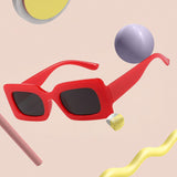 Maxbell Driving Glasses Traveling Travel Summer Rectangle Sunglasses for Women Men Red Black Gray
