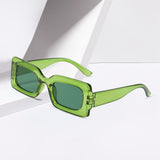 Maxbell Driving Glasses Traveling Travel Summer Rectangle Sunglasses for Women Men Green