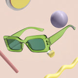 Maxbell Driving Glasses Traveling Travel Summer Rectangle Sunglasses for Women Men Green