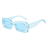 Maxbell Driving Glasses Traveling Travel Summer Rectangle Sunglasses for Women Men Blue