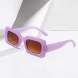 Maxbell Driving Glasses Traveling Travel Summer Rectangle Sunglasses for Women Men Violet Brown