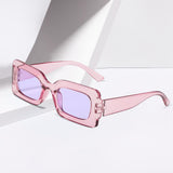 Maxbell Driving Glasses Traveling Travel Summer Rectangle Sunglasses for Women Men Violet