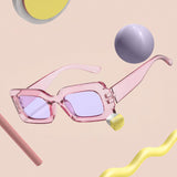 Maxbell Driving Glasses Traveling Travel Summer Rectangle Sunglasses for Women Men Violet