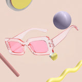 Maxbell Driving Glasses Traveling Travel Summer Rectangle Sunglasses for Women Men Pink
