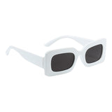 Maxbell Driving Glasses Traveling Travel Summer Rectangle Sunglasses for Women Men White Black Gray