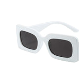 Maxbell Driving Glasses Traveling Travel Summer Rectangle Sunglasses for Women Men White Black Gray