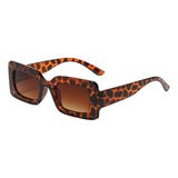 Maxbell Driving Glasses Traveling Travel Summer Rectangle Sunglasses for Women Men Leopard Brown
