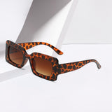 Maxbell Driving Glasses Traveling Travel Summer Rectangle Sunglasses for Women Men Leopard Brown