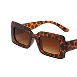 Maxbell Driving Glasses Traveling Travel Summer Rectangle Sunglasses for Women Men Leopard Brown