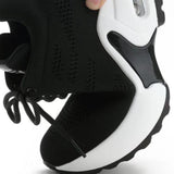 Maxbell Women Sneakers Wedge Shoes for Autumn Walking Ladies Girls 37 black