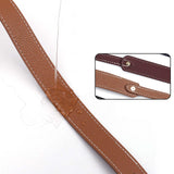 Maxbell Purse Handle PU Leather Purse Strap Shoulder Strap for Briefcase Wallet Brown