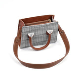 Maxbell Purse Handle PU Leather Purse Strap Shoulder Strap for Briefcase Wallet Brown