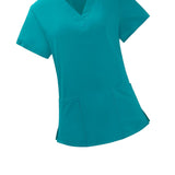 Maxbell Scrubs Set for Women Breathable Scrub Top and Pants Set Nurse Uniform Blue XL