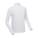 Maxbell Golf Men Ice Silk Shirt Golf Bottoming Shirts Sunscreen Tops for Golfing White L