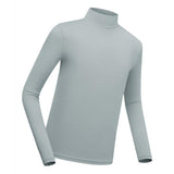 Maxbell Golf Men Ice Silk Shirt Golf Bottoming Shirts Sunscreen Tops for Golfing Gray M