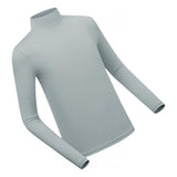 Maxbell Golf Men Ice Silk Shirt Golf Bottoming Shirts Sunscreen Tops for Golfing Gray M