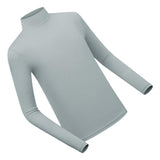 Maxbell Golf Men Ice Silk Shirt Golf Bottoming Shirts Sunscreen Tops for Golfing Gray L