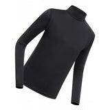 Maxbell Golf Men Ice Silk Shirt Golf Bottoming Shirts Sunscreen Tops for Golfing Black L