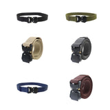 Maxbell Nylon Belt Durable Casual Belt with Quick Release Buckle Waistband Men Belts Black