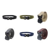 Maxbell Nylon Belt Durable Casual Belt with Quick Release Buckle Waistband Men Belts Black