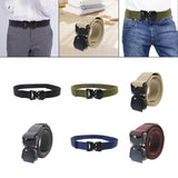 Maxbell Nylon Belt Durable Casual Belt with Quick Release Buckle Waistband Men Belts Black