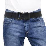 Maxbell Nylon Belt Durable Casual Belt with Quick Release Buckle Waistband Men Belts Black