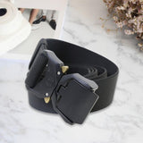 Maxbell Nylon Belt Durable Casual Belt with Quick Release Buckle Waistband Men Belts Black