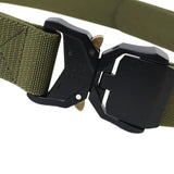 Maxbell Nylon Belt Durable Casual Belt with Quick Release Buckle Waistband Men Belts Green